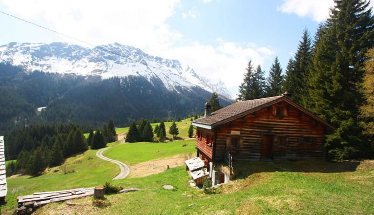 Bauernhaus mit Stall und Garten in Feldis