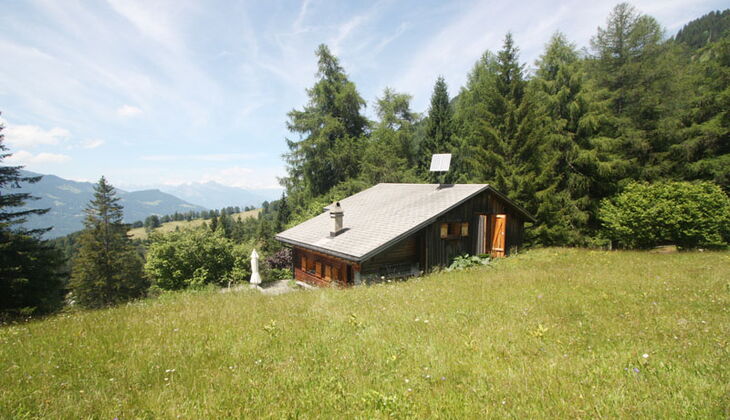 Bauernhaus mit Stall und Garten in Feldis